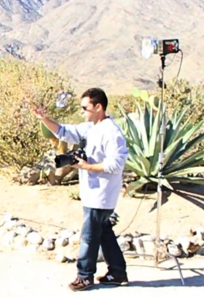 Behind the scenes of a Jeff Linett photo shoot