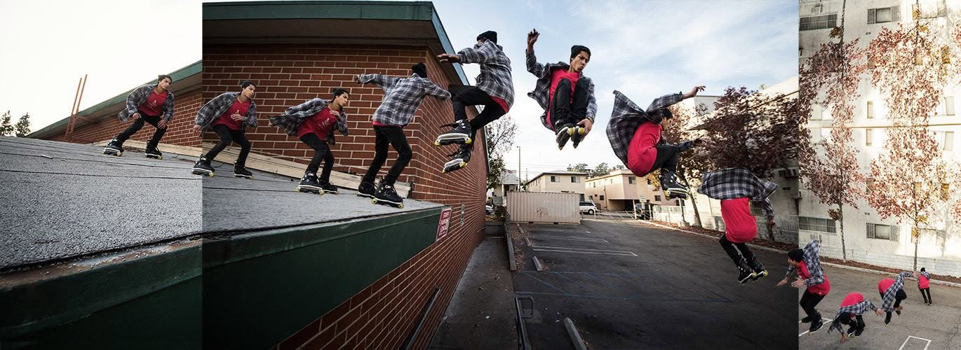 Rooftop skating sequence by Jeff Linett